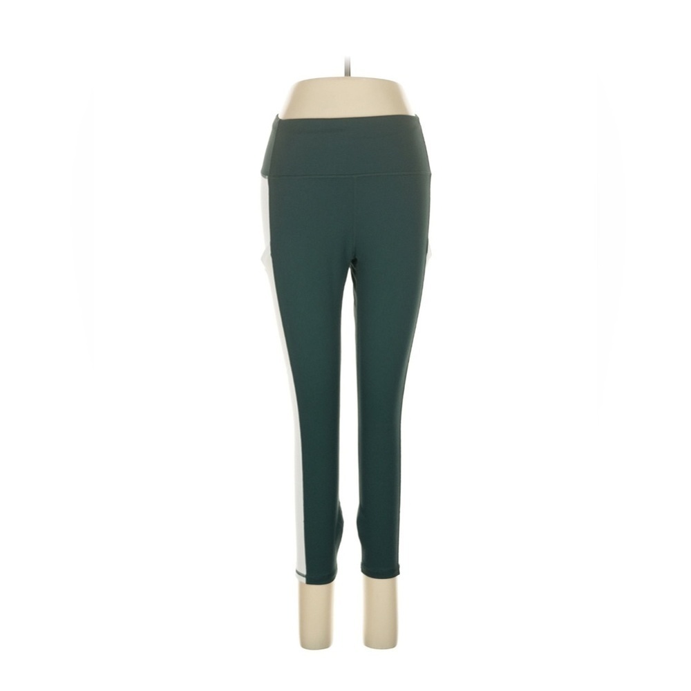 Women's Fabletics Powerhold Green High-Waisted Leggings with Pockets Size M